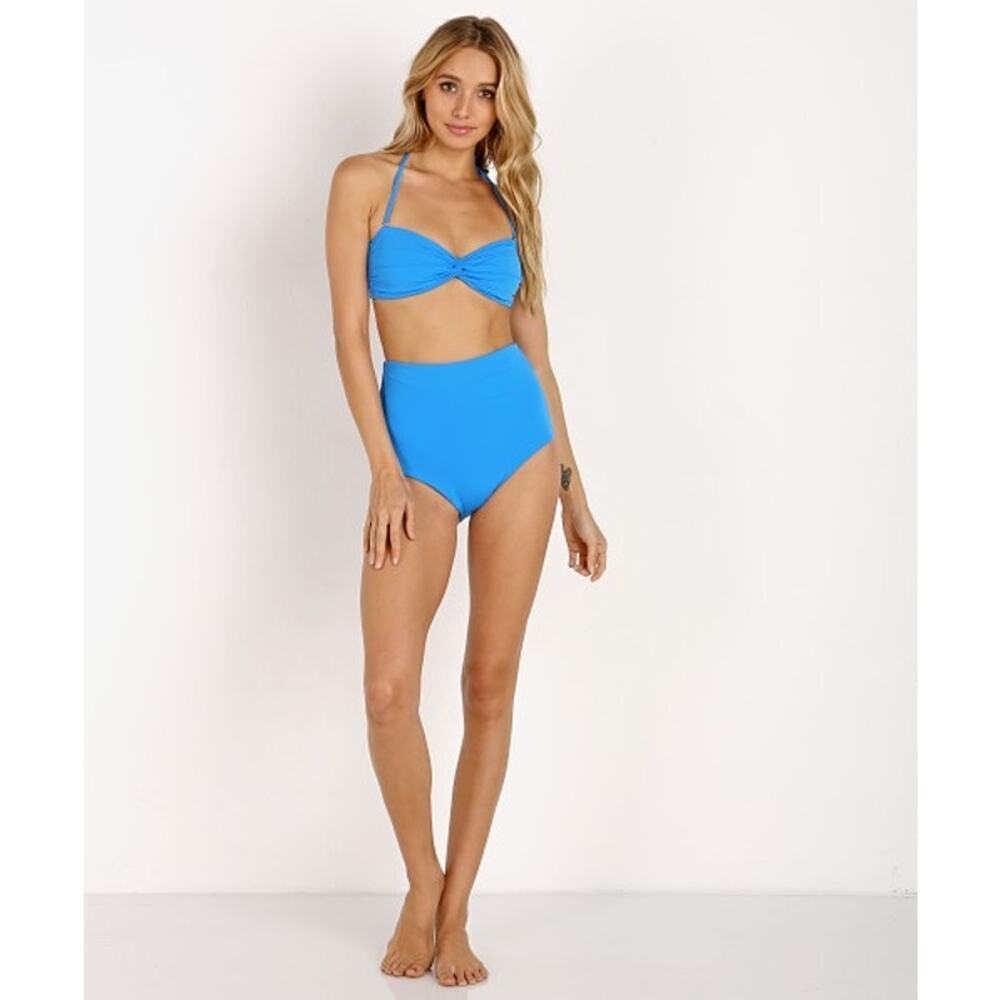 Mara Hoffman Lydia Appeal Peach High Waisted Bikini Swimsuit Bottoms Size XS - Picture 2 of 8
